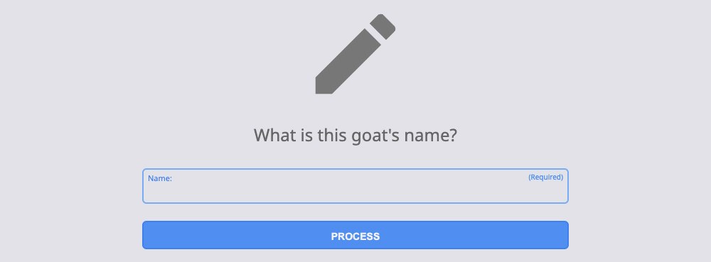 Step 5: Goat's Name