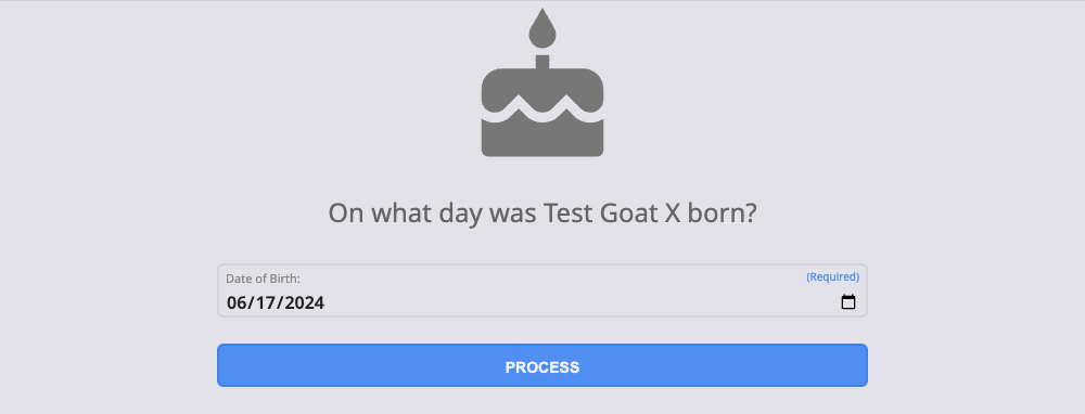 Step 6: Goat's Birthday